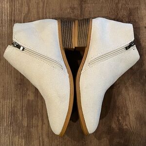 Beige Ankle Zipper Women Booties 2023 Autumn Suede chelsea Sz 37 Platform Boo
